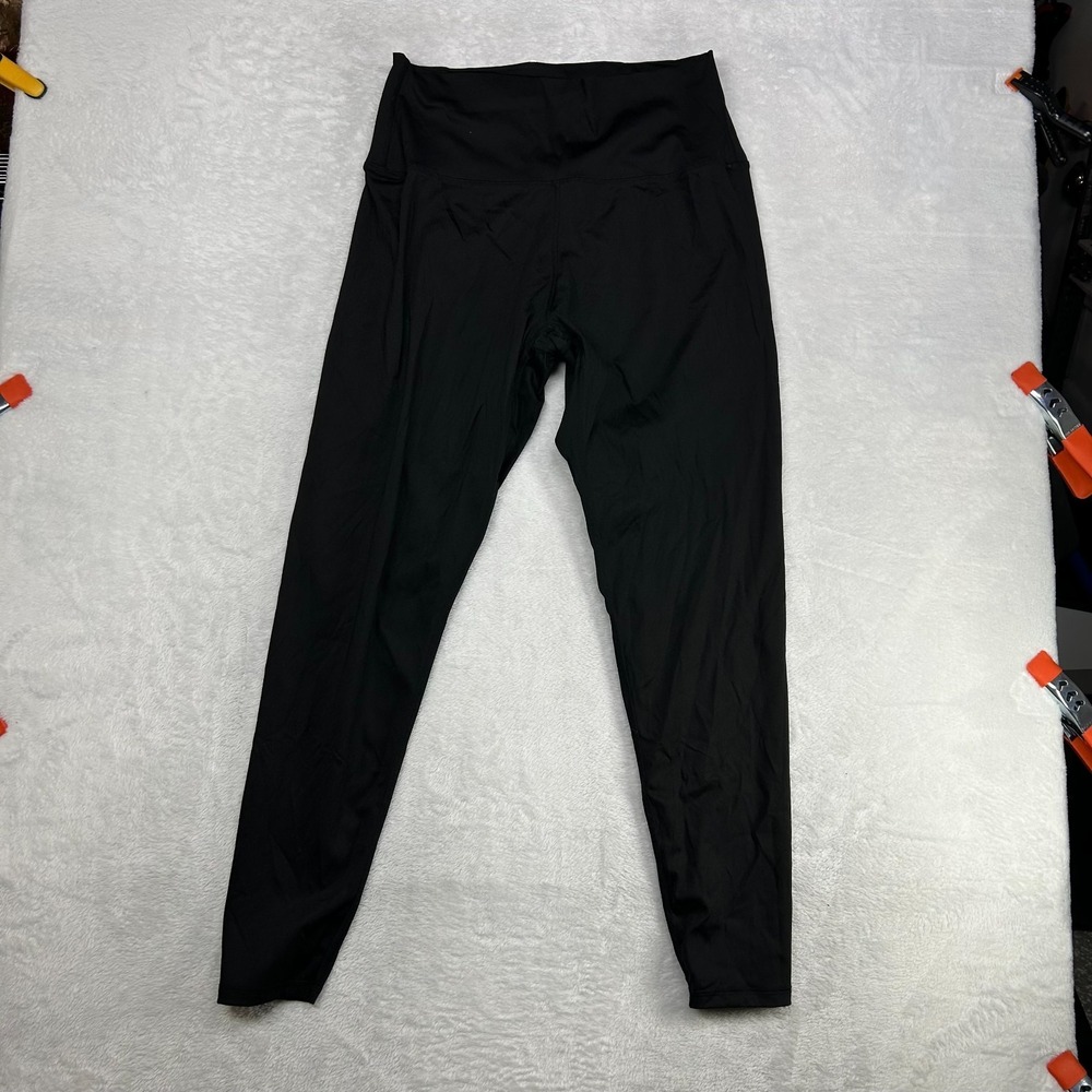 Uncia Active High Waisted Workout Leggings Women's Black Stretch Yoga Pants - XL